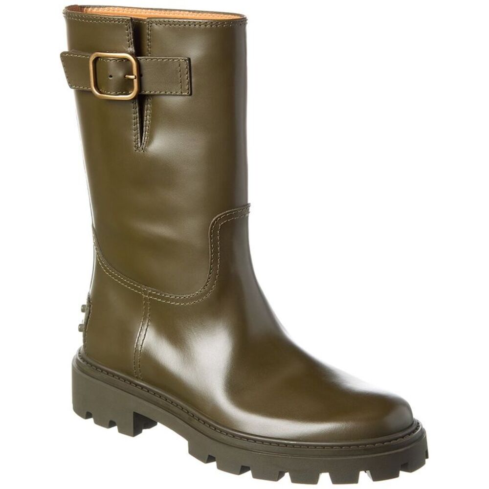 Tod’S Leather Boot, Green